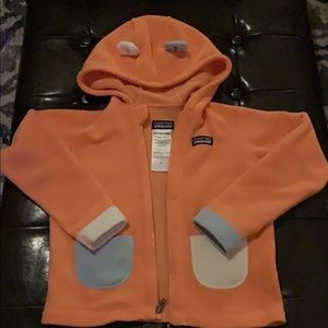 5T Patagonia fleece jacket. With hood. GUC